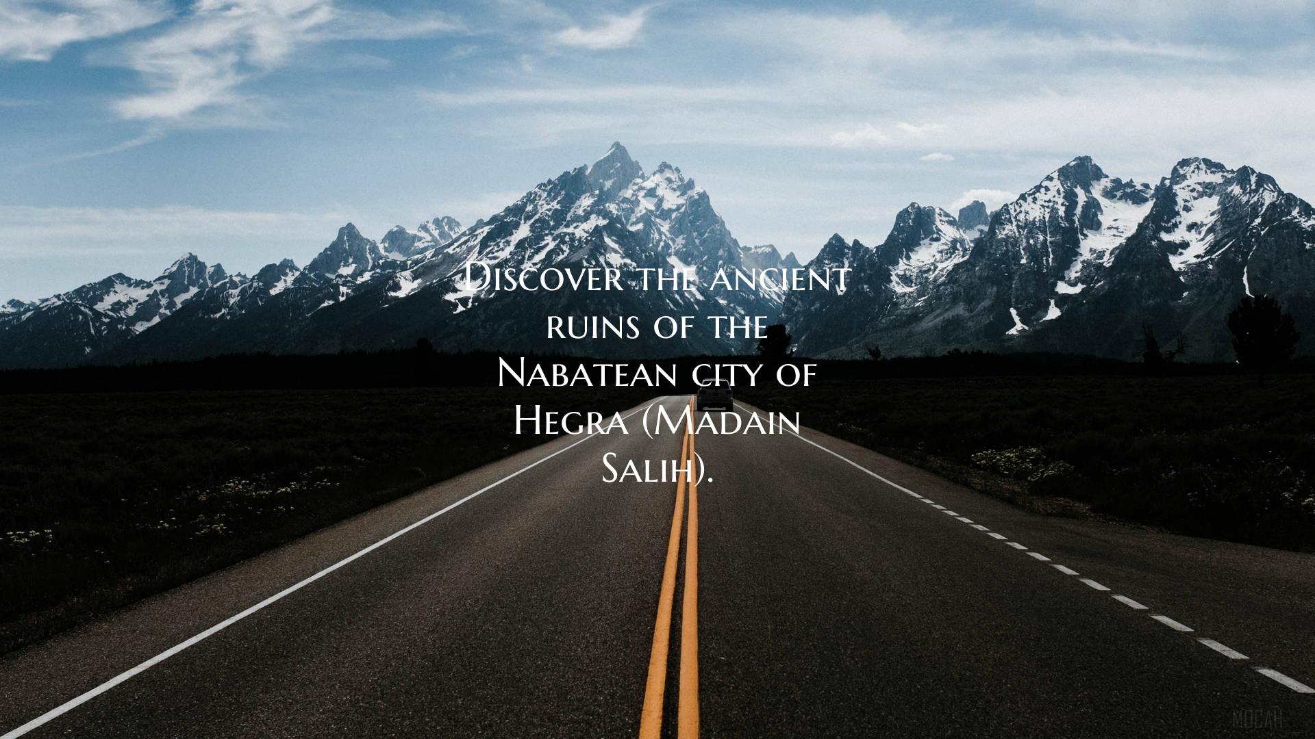 Discover the ancient ruins of the Nabatean city of...